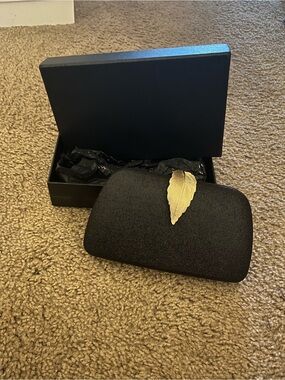 Before & Ever black purse with Gold leaf